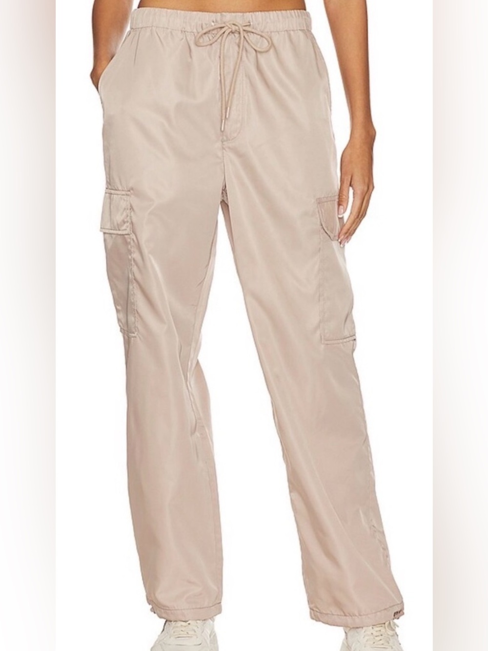 pistola rose colored drawstring waist pants